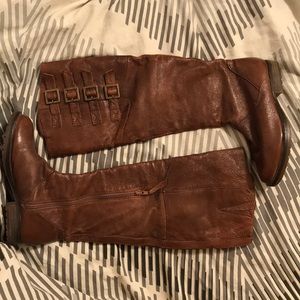 Steve Madden miidori brown leather knee high boots